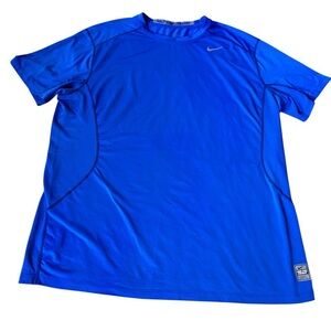 Nike Pro Combat Fitted Shirt Men Size XXL Blue